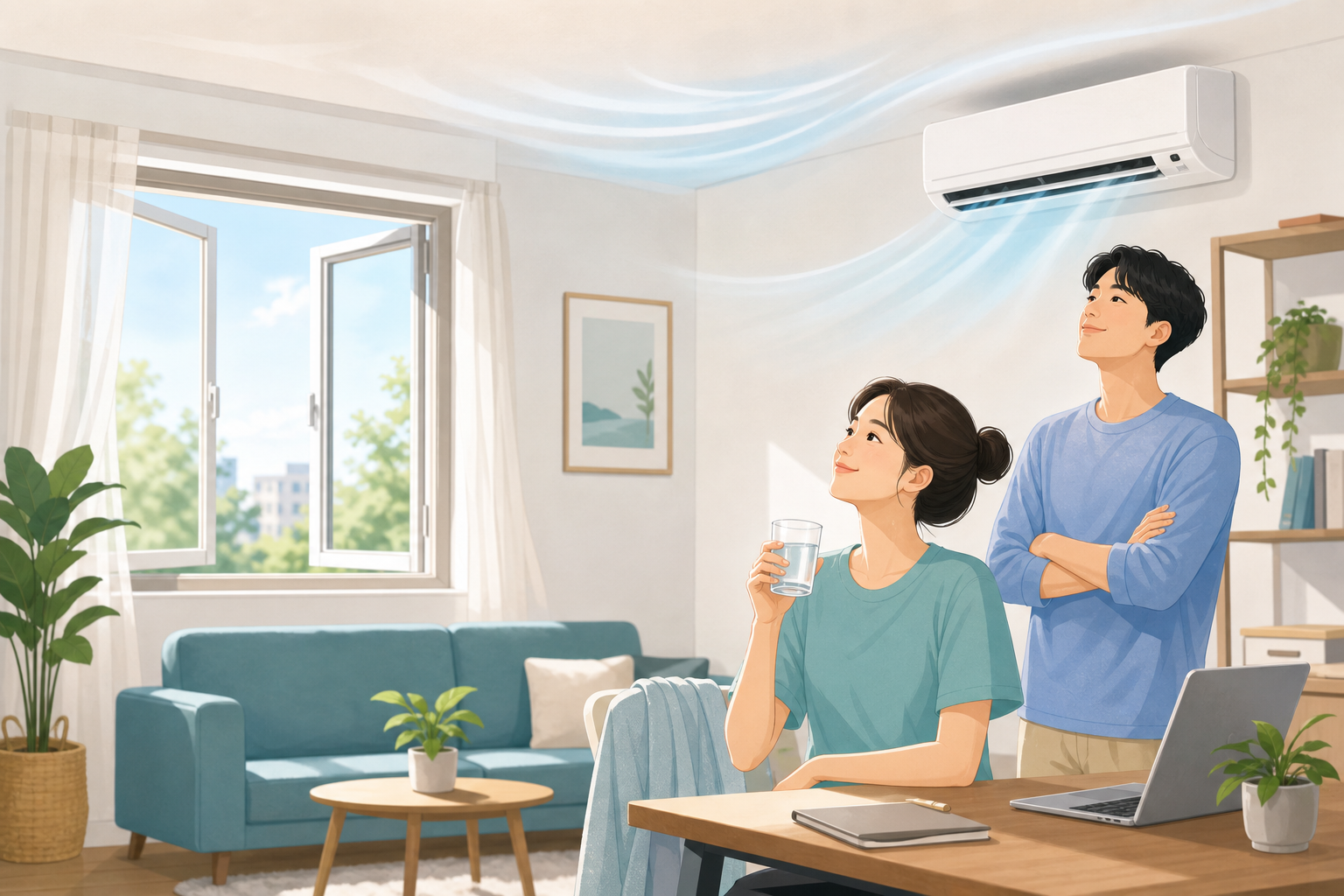 계절 증상 체크 관련 생활 기록을 확인하는 이미지